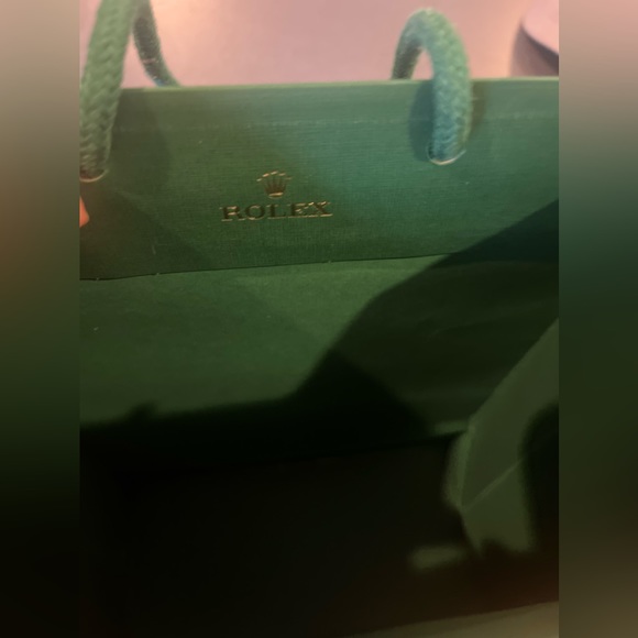 Rolex // Green Shopping Bag // Small - Picture 7 of 7